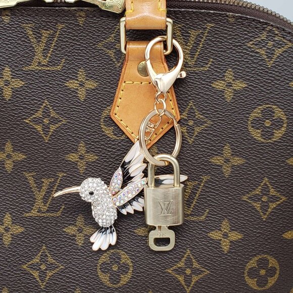 Authentic Louis Vuitton Lock & Key with unbranded Bagcharm, Keycharm, Keychain - Picture 2 of 7